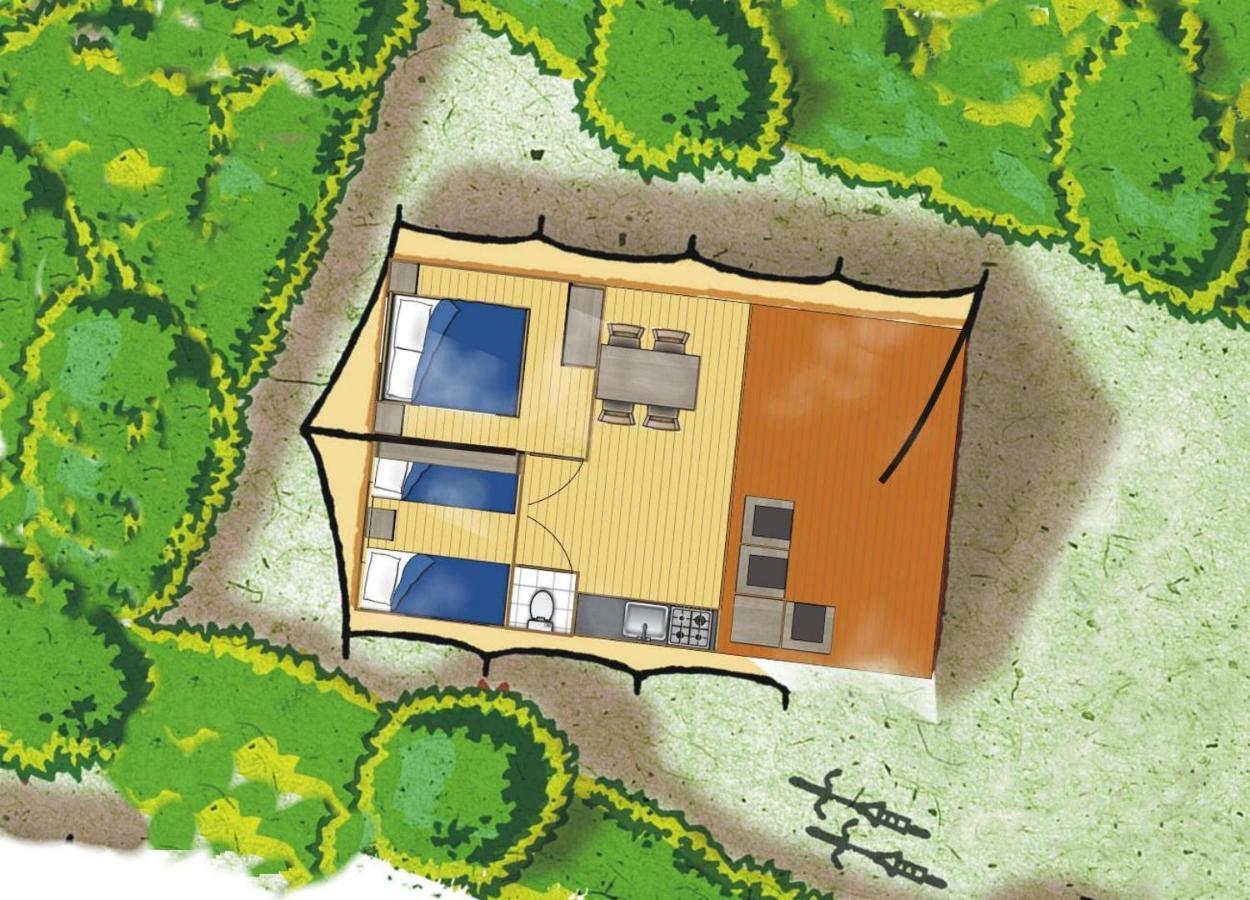 Glamping Les Arbres, Luxe Safaritent Met Zwembad Cronat Εξωτερικό φωτογραφία