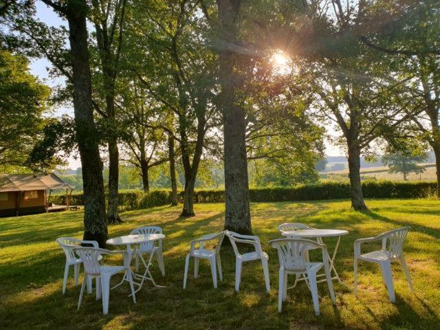 Glamping Les Arbres, Luxe Safaritent Met Zwembad Cronat Εξωτερικό φωτογραφία